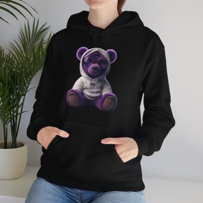 NO/R Sagebear Black Hoodie