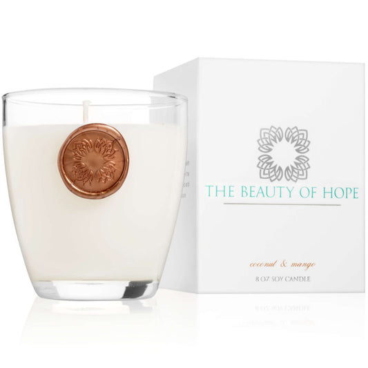 The Beauty Of Hope Signature Coconut & Mango Candle